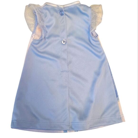 18" Doll Frozen Nightgown Elsa In A Flurry Sequined Ruffled Sleeves - Picture 6 of 13